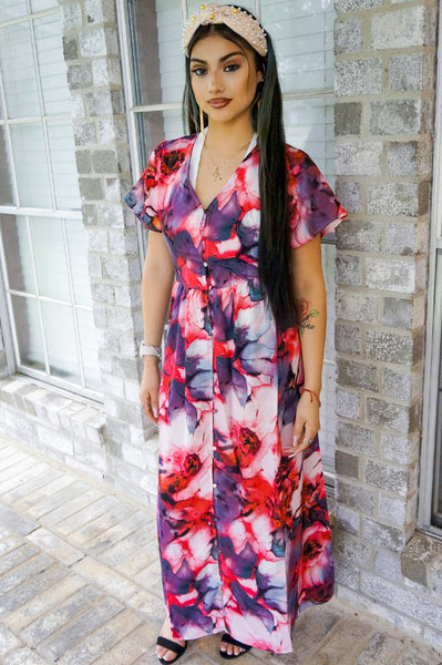 Roses and Romance Maxi Dress
