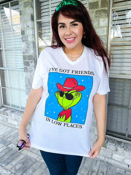 "I've Got Friends" Green Man Graphic Tee