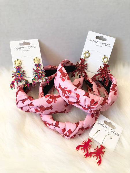 Pink Crawfish Headband