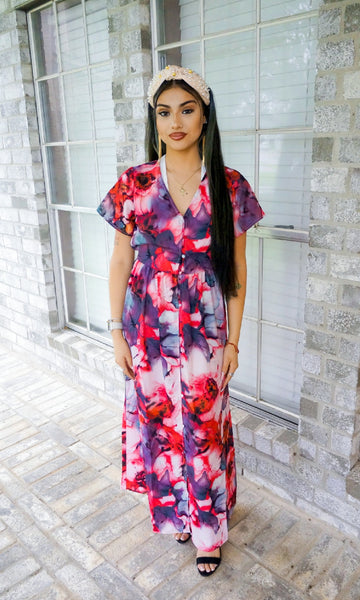 Roses and Romance Maxi Dress
