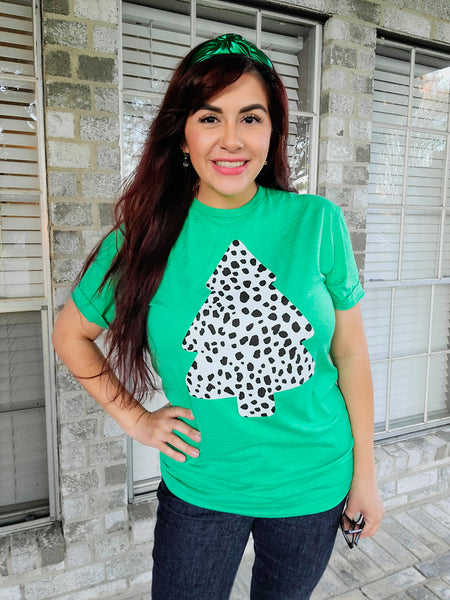 Dalmatian Christmas Tree Tee