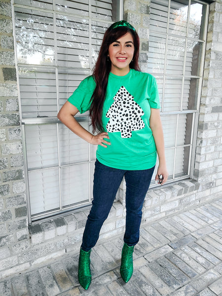 Dalmatian Christmas Tree Tee