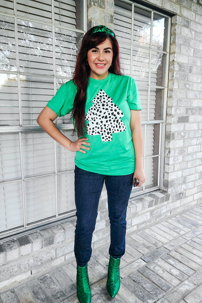 Dalmatian Christmas Tree Tee