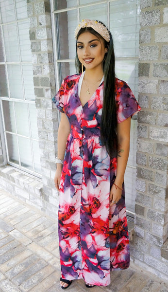 Roses and Romance Maxi Dress