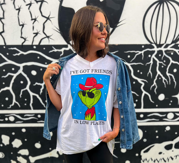"I've Got Friends" Green Man Graphic Tee