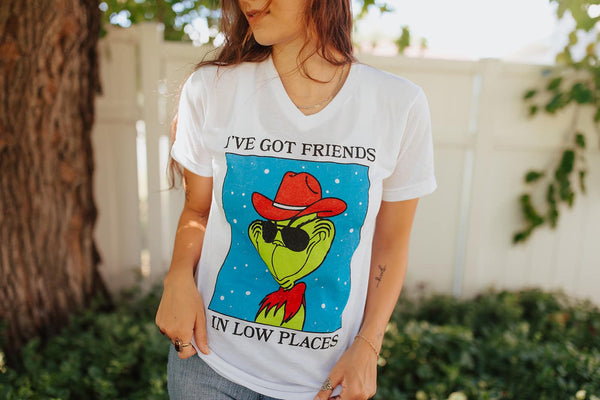 "I've Got Friends" Green Man Graphic Tee