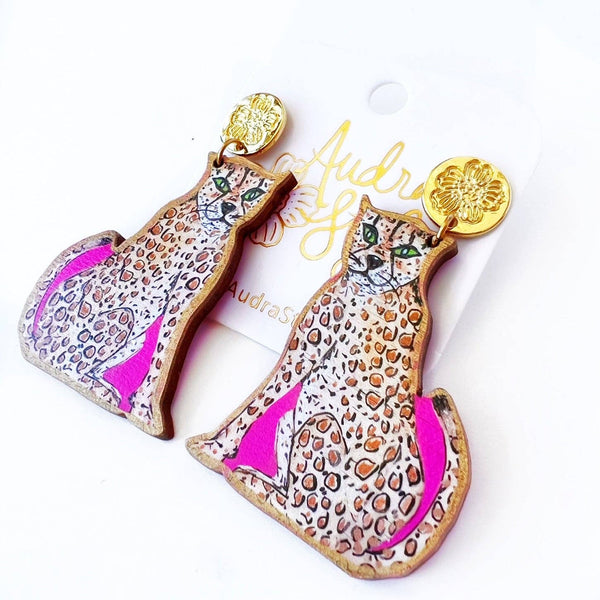 Fame & Fashion Cheetah Earring