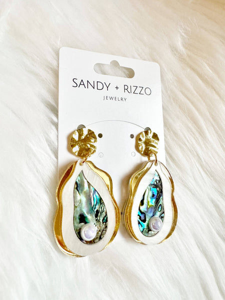 Abalone Oyster Earrings