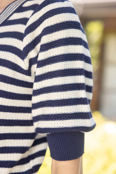 Dinner by the Sea Striped Knit Top