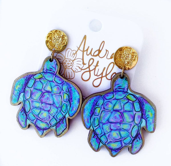 Blue Sea Turtle Resort Earring