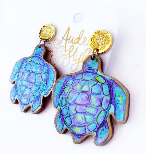 Blue Sea Turtle Resort Earring