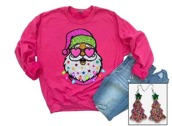 Glitter Santa Sweatshirt