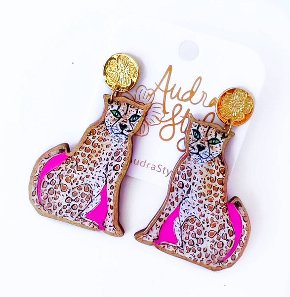 Fame & Fashion Cheetah Earring