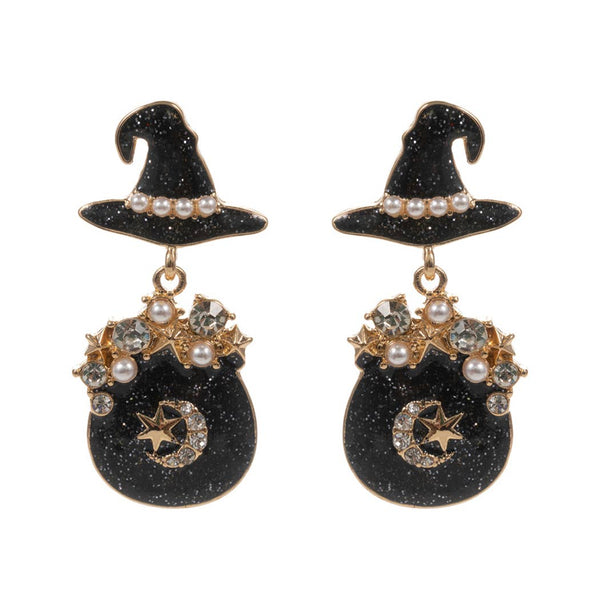 Halloween Witch's Hat Post Earring