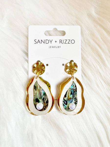 Abalone Oyster Earrings