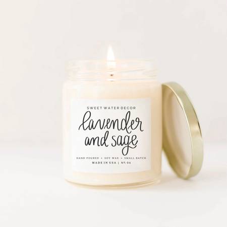 Lavender & Sage Soy Candle