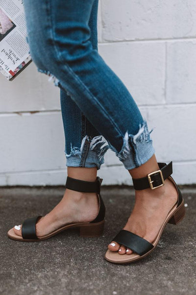 "The Tessa" Sandal-Black