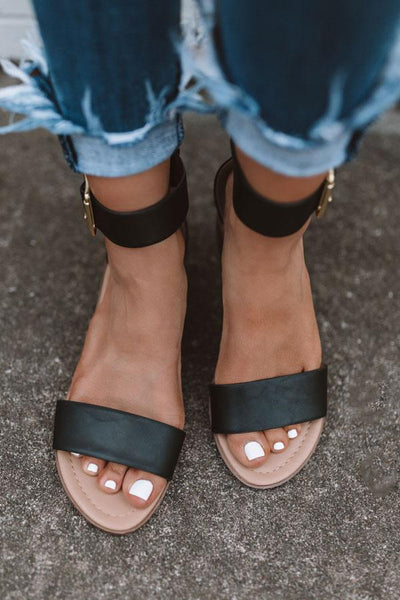 "The Tessa" Sandal-Black