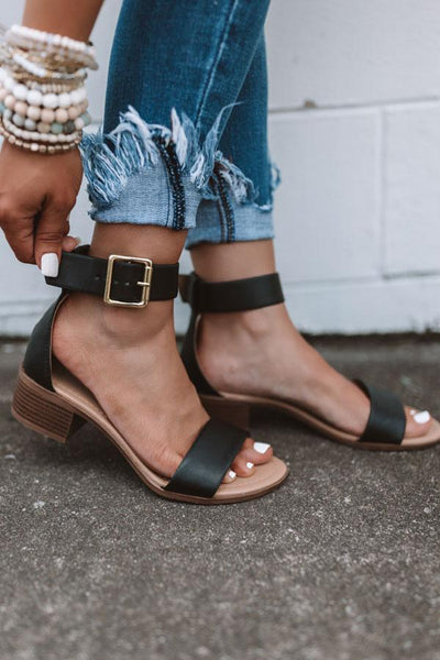"The Tessa" Sandal-Black