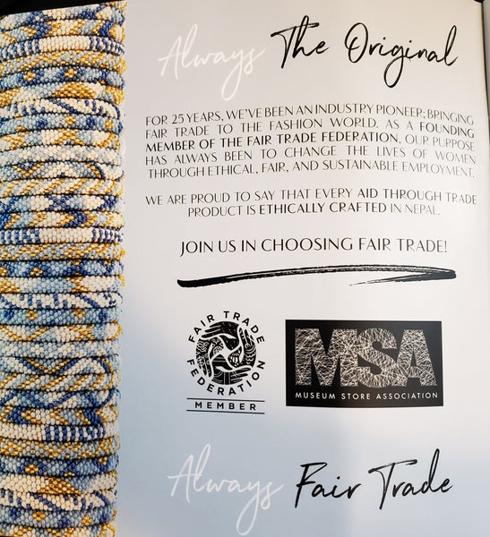 Fair Trade Nepal Roll On Bracelet- The Maldives