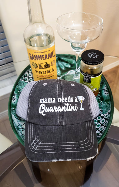 Mama Needs A Quarantini Trucker Cap