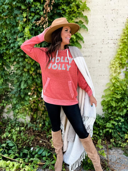 Holly Jolly Dalmatian French Terry Hoodie