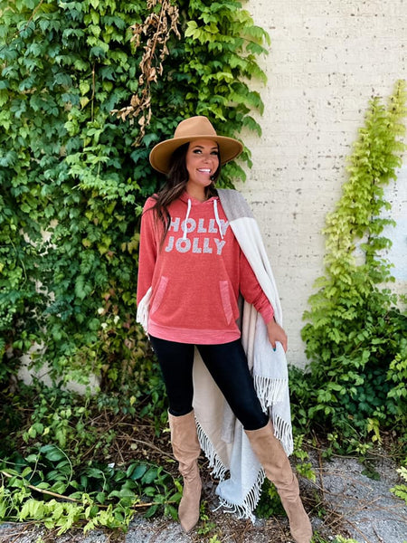 Holly Jolly Dalmatian French Terry Hoodie