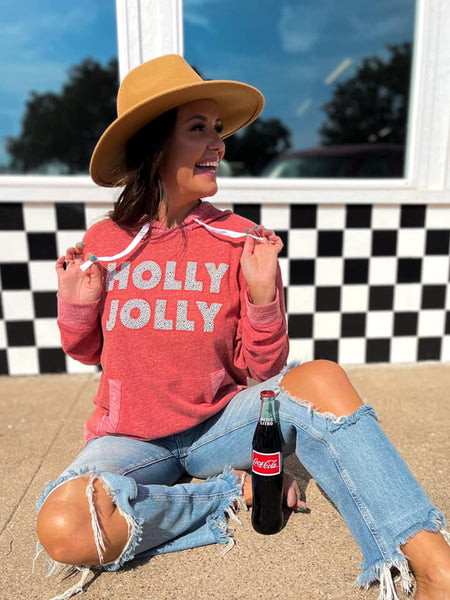 Holly Jolly Dalmatian French Terry Hoodie