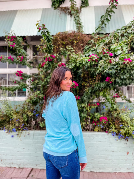 Baby Mama-Baby Blue French Terry Sweatshirt