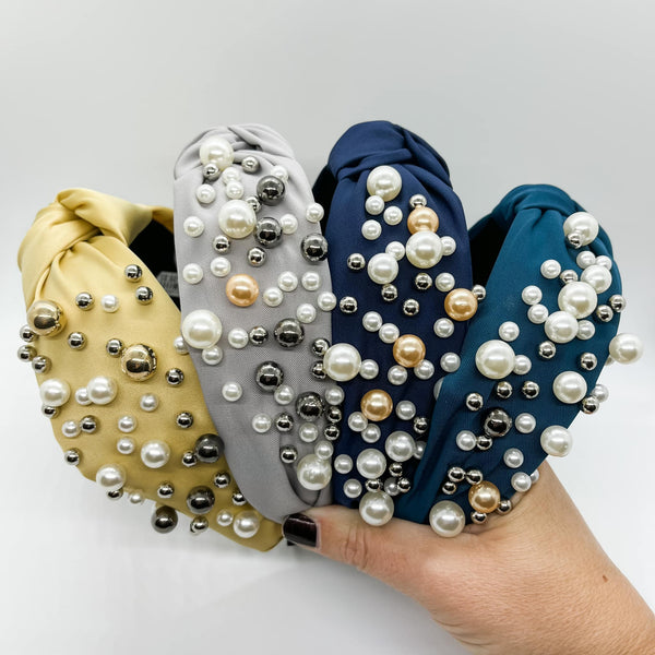 Glam It Up Pearl Embellished Headbands