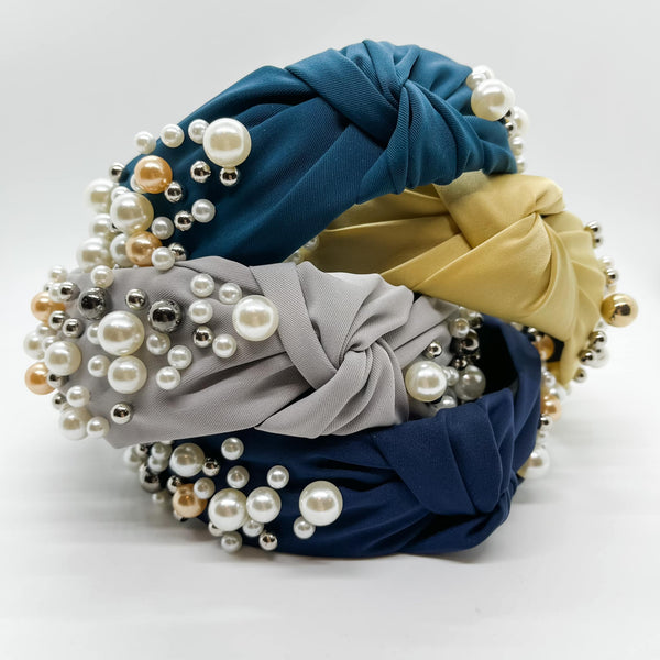 Glam It Up Pearl Embellished Headbands