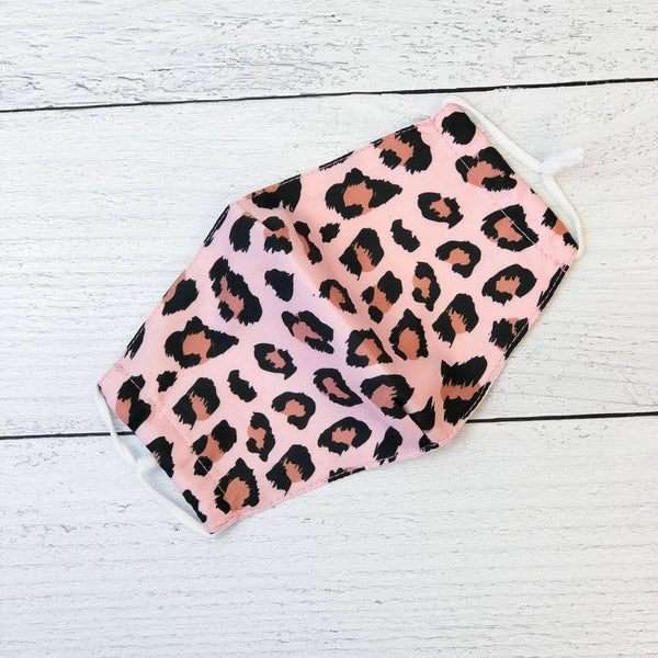 Pink Leopard Face Mask