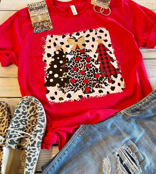 Whimsical Christmas Trees Tee