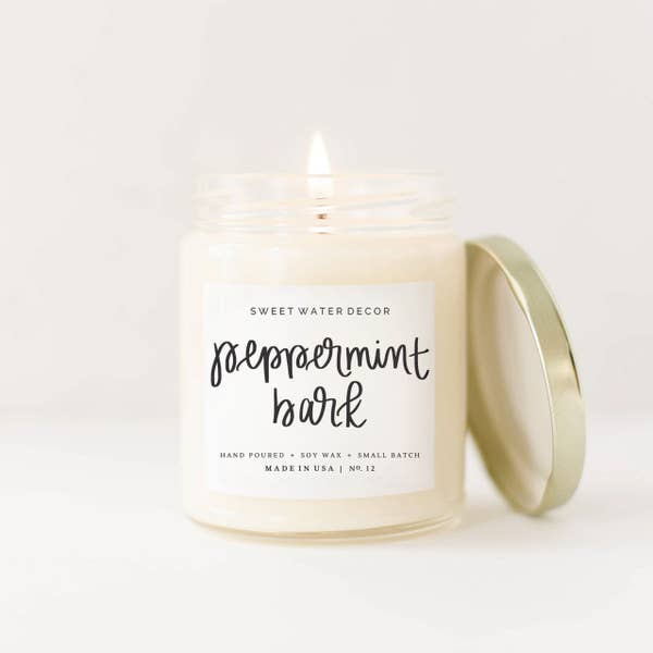 Peppermint Bark Soy Candle