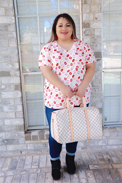 XOXO Comfy V-Neck Top