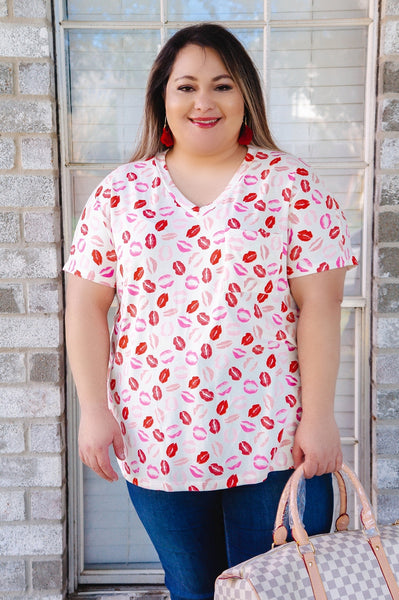 XOXO Comfy V-Neck Top
