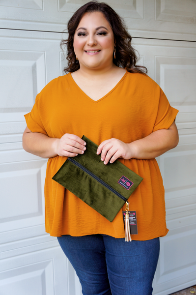 Date Night At The Pumpkin Patch Shift Top-Pumpkin Spice