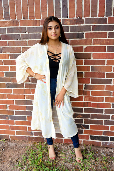 Fresh Perspective Yellow Watercolor Duster
