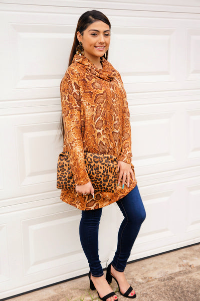 Take A Walk On The Wild Side Snake Print Tunic