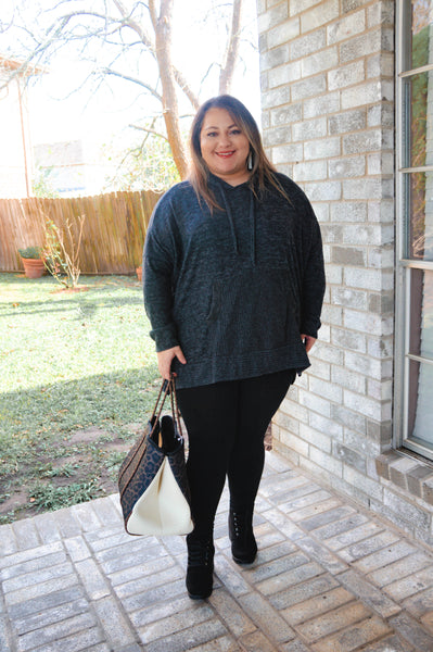 On Trend Charcoal Pullover