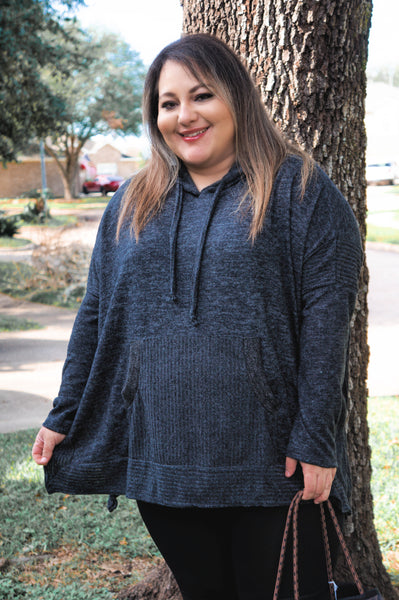 On Trend Charcoal Pullover