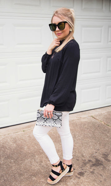 She's All That & More Black Lace Top
