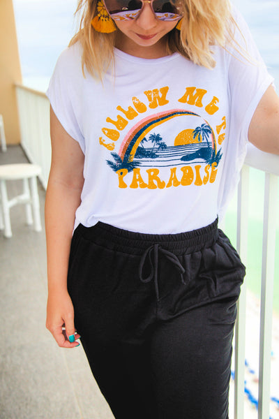 Follow Me To Paradise Comfy Shift Top