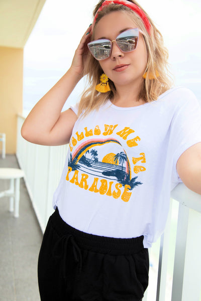Follow Me To Paradise Comfy Shift Top