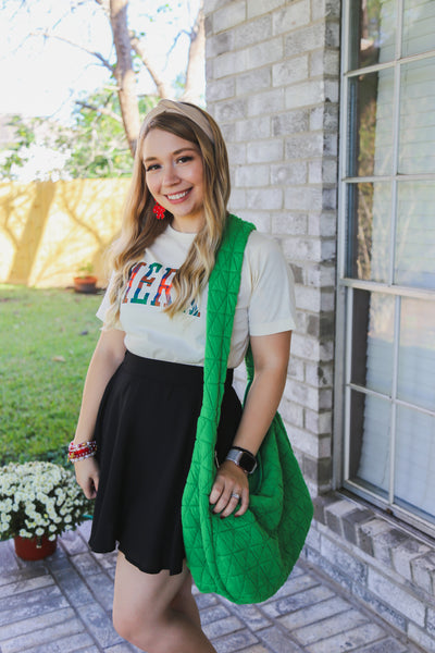 Festive Plaid Merry Tee