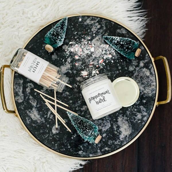 Peppermint Bark Soy Candle