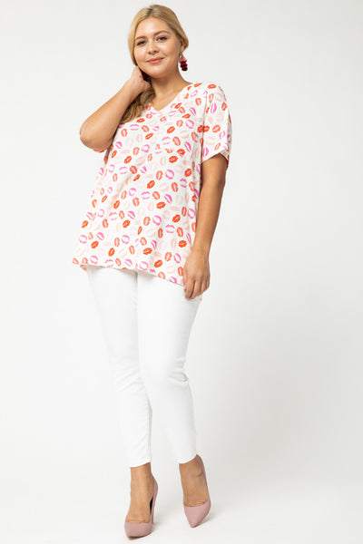 XOXO Comfy V-Neck Top