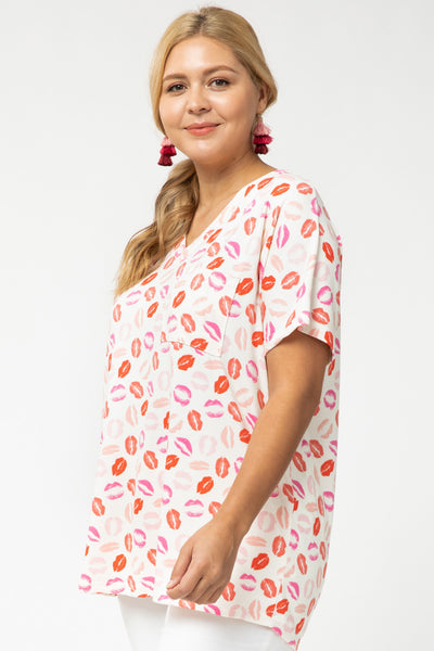 XOXO Comfy V-Neck Top