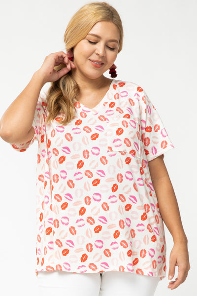 XOXO Comfy V-Neck Top