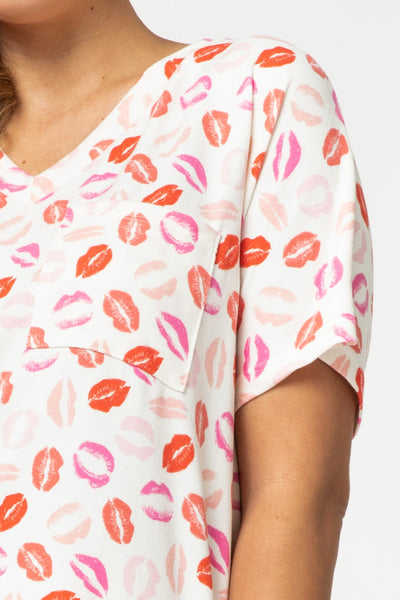 XOXO Comfy V-Neck Top